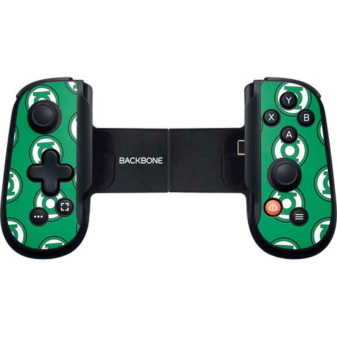 DC Comics Green Lantern Logo Pattern Backbone One for iPhone Game Controller Skin